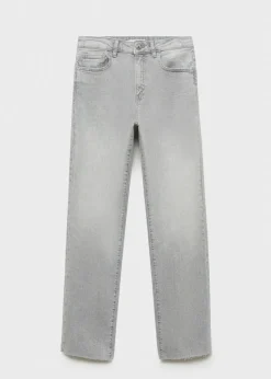 MANGO Dżinsy*Dżinsy crop z prostymi nogawkami