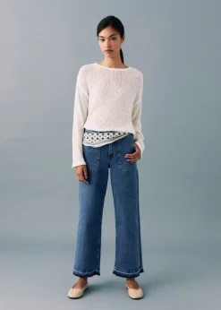 MANGO Dżinsy*Dżinsy culotte z kieszeniami