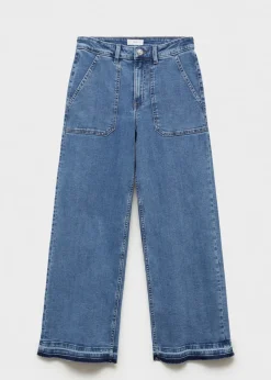 MANGO Dżinsy*Dżinsy culotte z kieszeniami