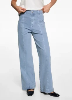 MANGO Dżinsy*Dżinsy culotte z kieszeniami
