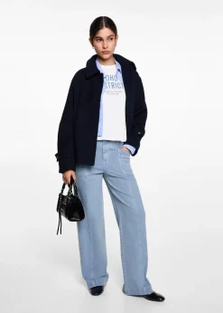 MANGO Dżinsy*Dżinsy culotte z kieszeniami