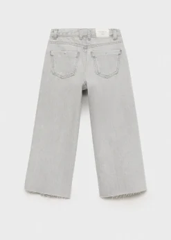 Dzieci MANGO Dżinsy*Dżinsy culotte z postrzępionymi nogawkami