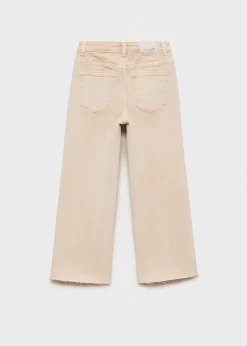 Dzieci MANGO Dżinsy*Dżinsy culotte z postrzępionymi nogawkami