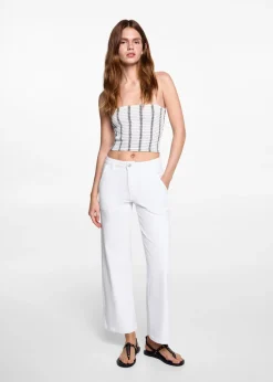 MANGO Dżinsy*Dżinsy culotte ze średnim stanem