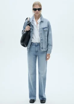 MANGO Dżinsy*Dżinsy Danila wideleg z wysokim stanem