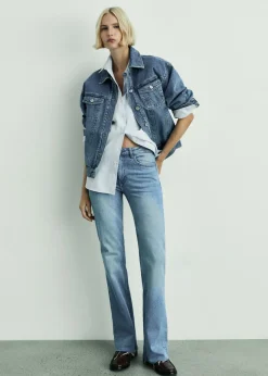 MANGO Dżinsy*Dżinsy Fiona flare ze średnim stanem