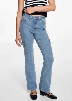 MANGO Dżinsy*Dżinsy flare cargo