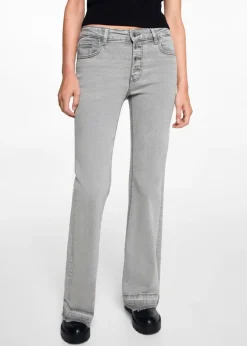 MANGO Dżinsy*Dżinsy flare z guzikami