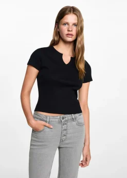 MANGO Dżinsy*Dżinsy flare z guzikami