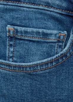 MANGO Dżinsy*Dżinsy flare z postrzępionym dołem