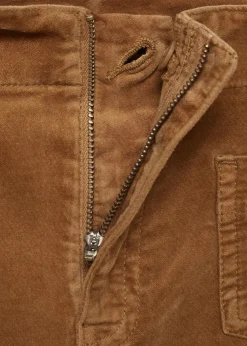 MANGO Dżinsy*Dżinsy flare ze sztruksu z kieszeniami