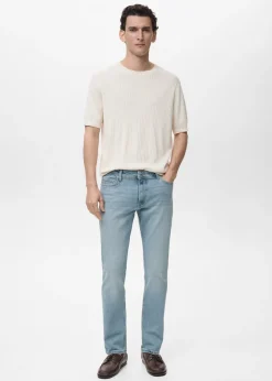 MANGO Dżinsy*Dżinsy Jan slim fit z postrzępionym wykończeniem