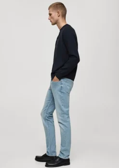 MANGO Dżinsy*Dżinsy Jan slim fit z postrzępionym wykończeniem