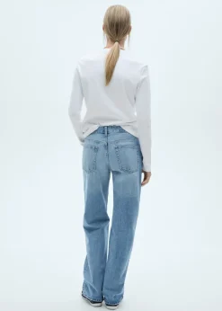 MANGO Dżinsy*Dżinsy Miami o prostym kroju ze średnim stanem