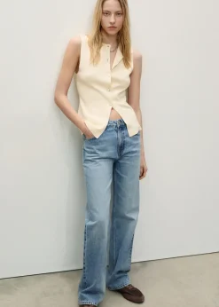 MANGO Dżinsy*Dżinsy Miami o prostym kroju ze średnim stanem