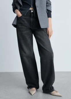 MANGO Dżinsy*Dżinsy Miami o prostym kroju ze średnim stanem