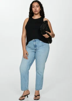 MANGO Dżinsy*Dżinsy Mom2000 mom z wysokim stanem