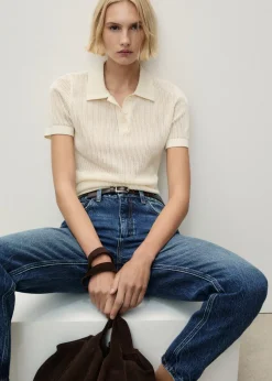 MANGO Dżinsy*Dżinsy Mom2000 mom z wysokim stanem