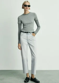 MANGO Dżinsy*Dżinsy Newmom comfort z wysokim stanem