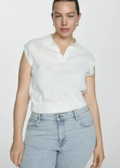 MANGO Dżinsy*Dżinsy Newmom comfort z wysokim stanem