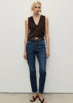 MANGO Dżinsy*Dżinsy Newmom comfort z wysokim stanem