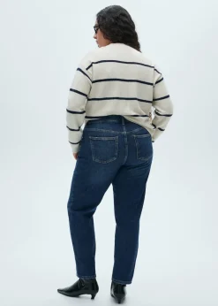 MANGO Dżinsy*Dżinsy Newmom comfort z wysokim stanem