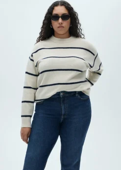 MANGO Dżinsy*Dżinsy Newmom comfort z wysokim stanem