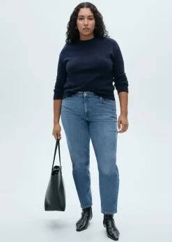 MANGO Dżinsy*Dżinsy Newmom comfort z wysokim stanem