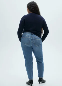 MANGO Dżinsy*Dżinsy Newmom comfort z wysokim stanem