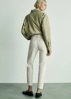 MANGO Dżinsy*Dżinsy Newmom comfort z wysokim stanem