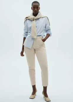 MANGO Dżinsy*Dżinsy Newmom comfort z wysokim stanem