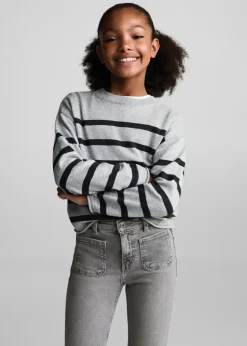 Dzieci MANGO Dżinsy*Dżinsy o kroju flare z kieszeniami