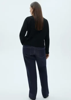 MANGO Dżinsy*Dżinsy o prostym kroju rinse wash z błyszczącym wykończeniem