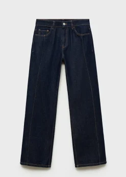 MANGO Dżinsy*Dżinsy o prostym kroju rinse wash ze szwami