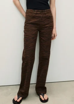 MANGO Dżinsy*Dżinsy o prostym kroju w zebrę