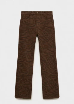 MANGO Dżinsy*Dżinsy o prostym kroju w zebrę