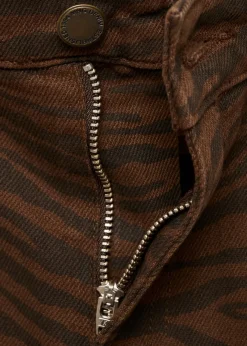 MANGO Dżinsy*Dżinsy o prostym kroju w zebrę