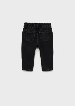 Dzieci MANGO Dżinsy*Dżinsy paperbag z błyszczącymi aplikacjami