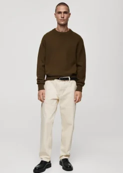 MANGO Spodnie|Dżinsy*Dżinsy regular fit z dekoracyjnymi szwami