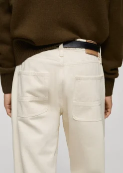 MANGO Spodnie|Dżinsy*Dżinsy regular fit z dekoracyjnymi szwami