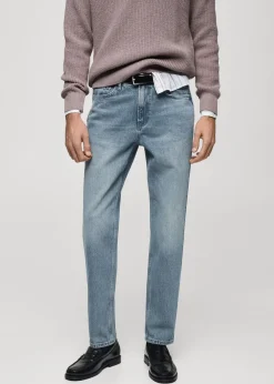 MANGO Dżinsy*Dżinsy regular fit z efektem znoszenia