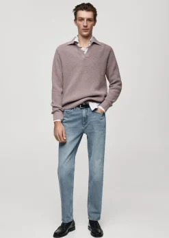 MANGO Dżinsy*Dżinsy regular fit z efektem znoszenia