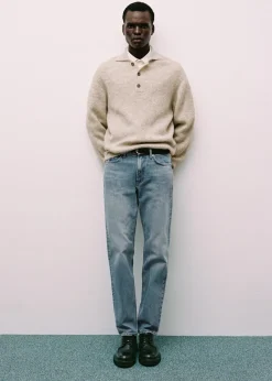 MANGO Dżinsy*Dżinsy regular fit z efektem znoszenia