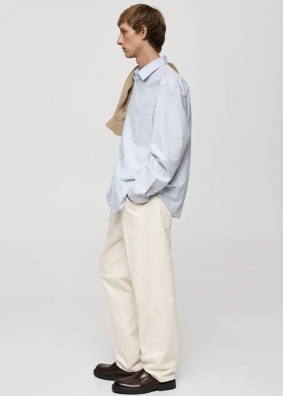 MANGO Spodnie|Dżinsy*Dżinsy relaxed fit z zaprasowanym kantem