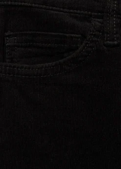 MANGO Dżinsy*Dżinsy Sienna flare crop ze sztruksu