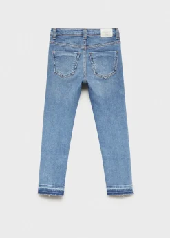 Dzieci MANGO Dżinsy*Dżinsy skinny z postrzępionym dołem