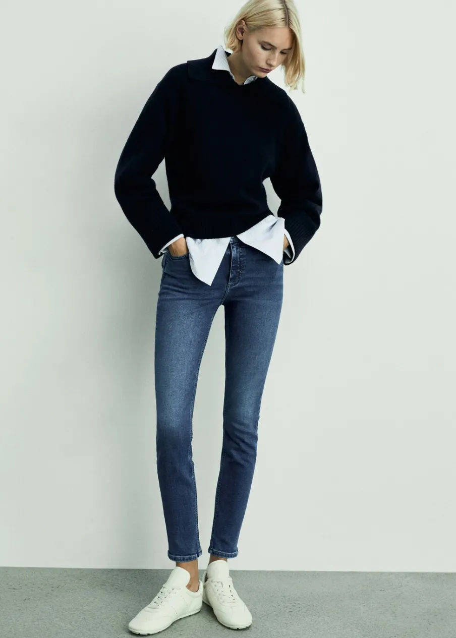 MANGO Dżinsy*Dżinsy skinny ze średnim stanem