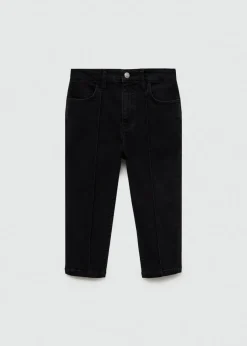 MANGO Dżinsy*Dżinsy slim capri z dekoracyjnymi szwami