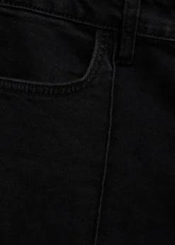 MANGO Dżinsy*Dżinsy slim capri z dekoracyjnymi szwami