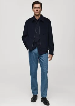 MANGO Dżinsy*Dżinsy slim fit w kolorze średnim niebieskim